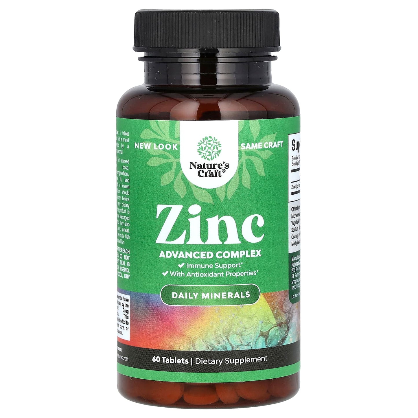 Nature's Craft, Zinc, 50 mg, 60 Tablets - Image 1