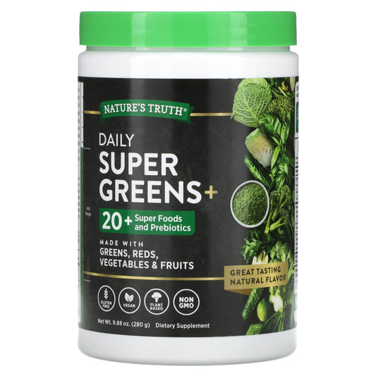 Nature's Truth, Daily Super Greens+, 9.88 oz (280 g) - Image 1