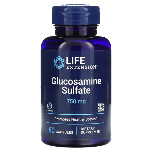 Life Extension, Glucosamine Sulfate, 60 Capsules - Image 1