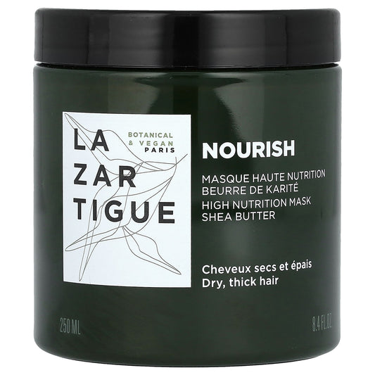 Lazartigue, Nourish, High Nutrition Hair Mask, Shea Butter, 8.4 fl oz (250 ml) - Image 1