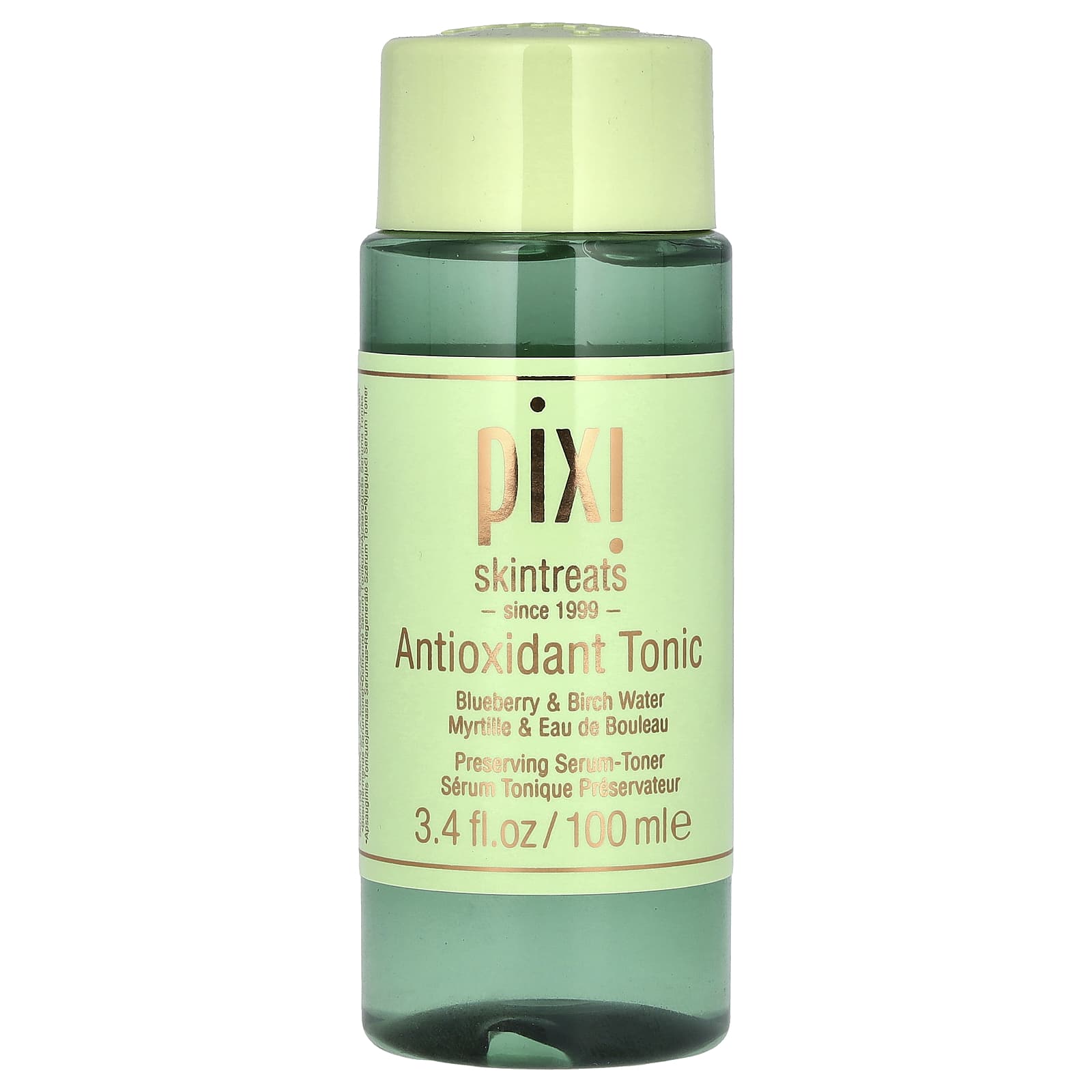 Pixi Beauty, Skintreats, Antioxidant Tonic, Preserving Serum-Toner, Blueberry & Birch Water, 3.4 fl oz (100 ml) - Image 1