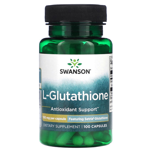 Swanson, L-Glutathione, 100 mg, 100 Capsules - Image 1