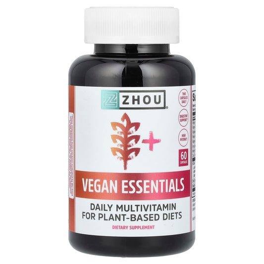 Zhou Nutrition, Vegan Essentials, 60 Capsules - Image 1