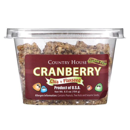 Cranberry Chia Flaxseed Snack by Country House, 6.5 oz (184g) - Image 1