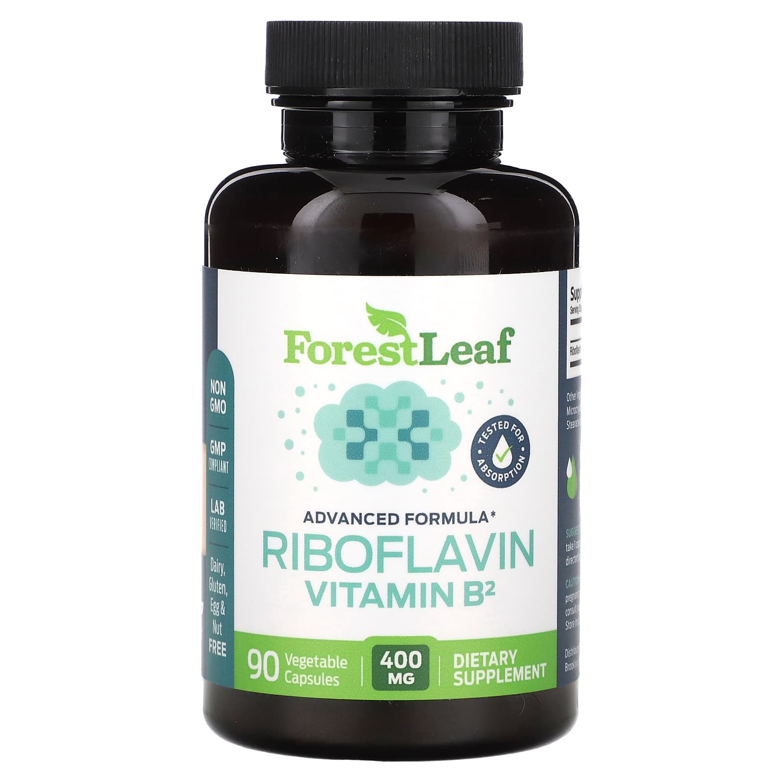 Boost Energy & Absorption with Forest Leaf Vitamin B2 Capsules - Image 1