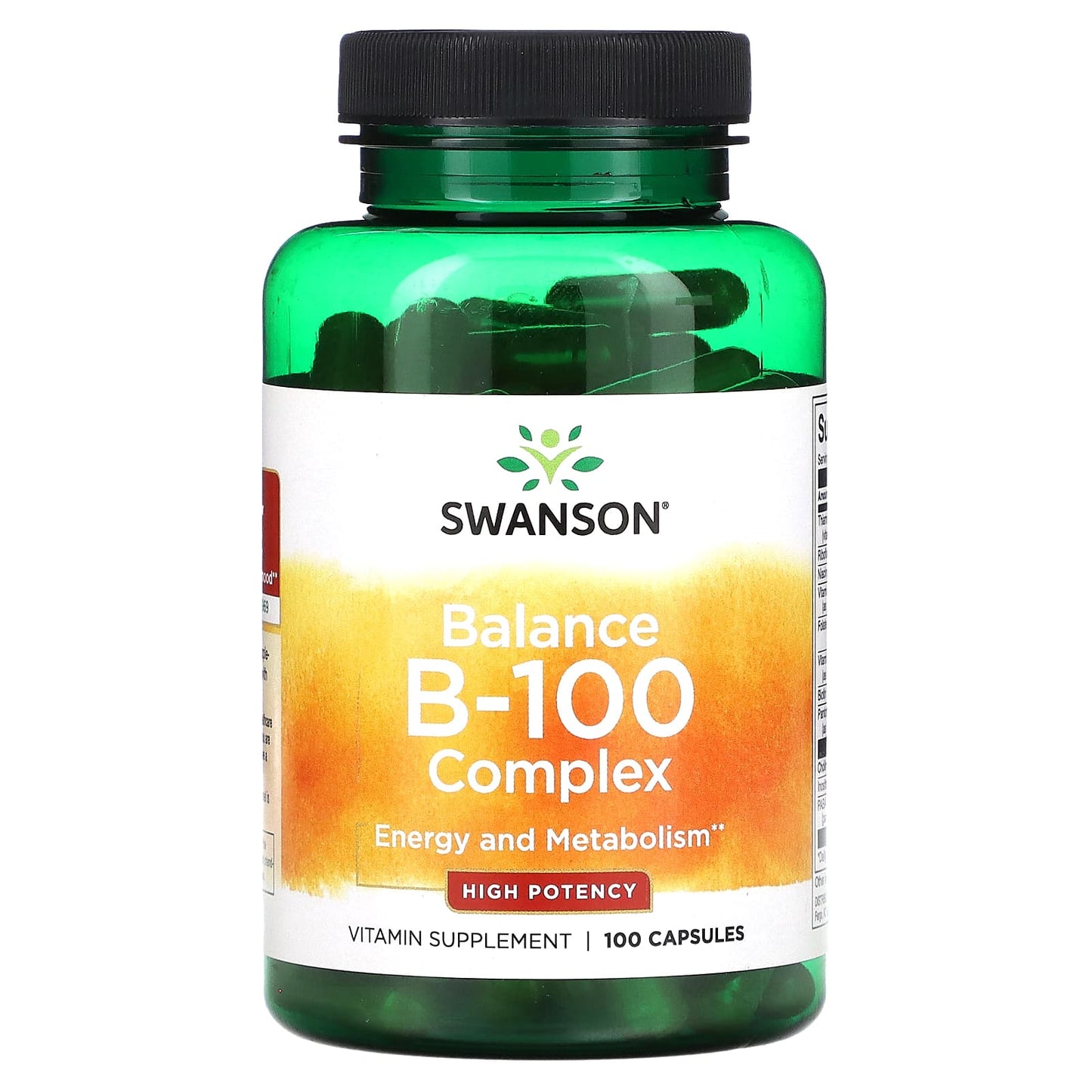 Swanson, Balance B-100 Complex, High Potency, 100 Capsules - Image 1
