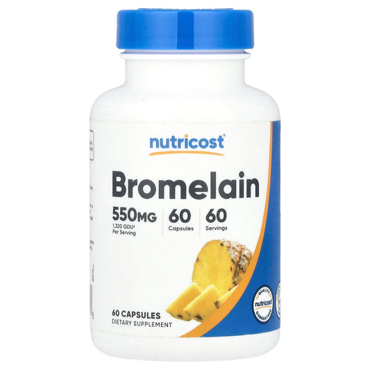 Nutricost, Bromelain, 550 mg , 60 Capsules - Image 1