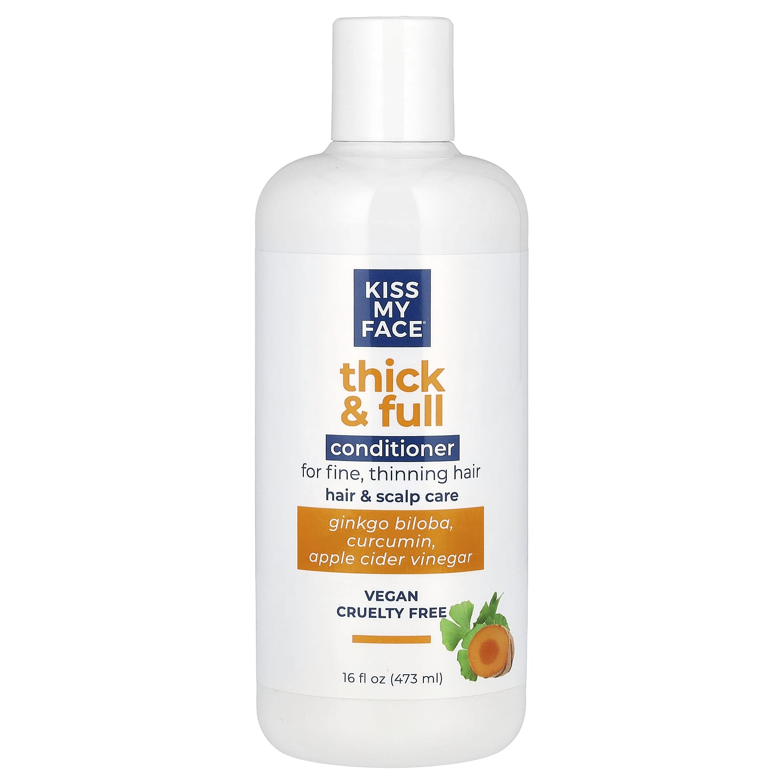 Kiss My Face, Thick & Full Conditioner, For Fine Thinning Hair, 16 fl oz (473 ml) - Image 1
