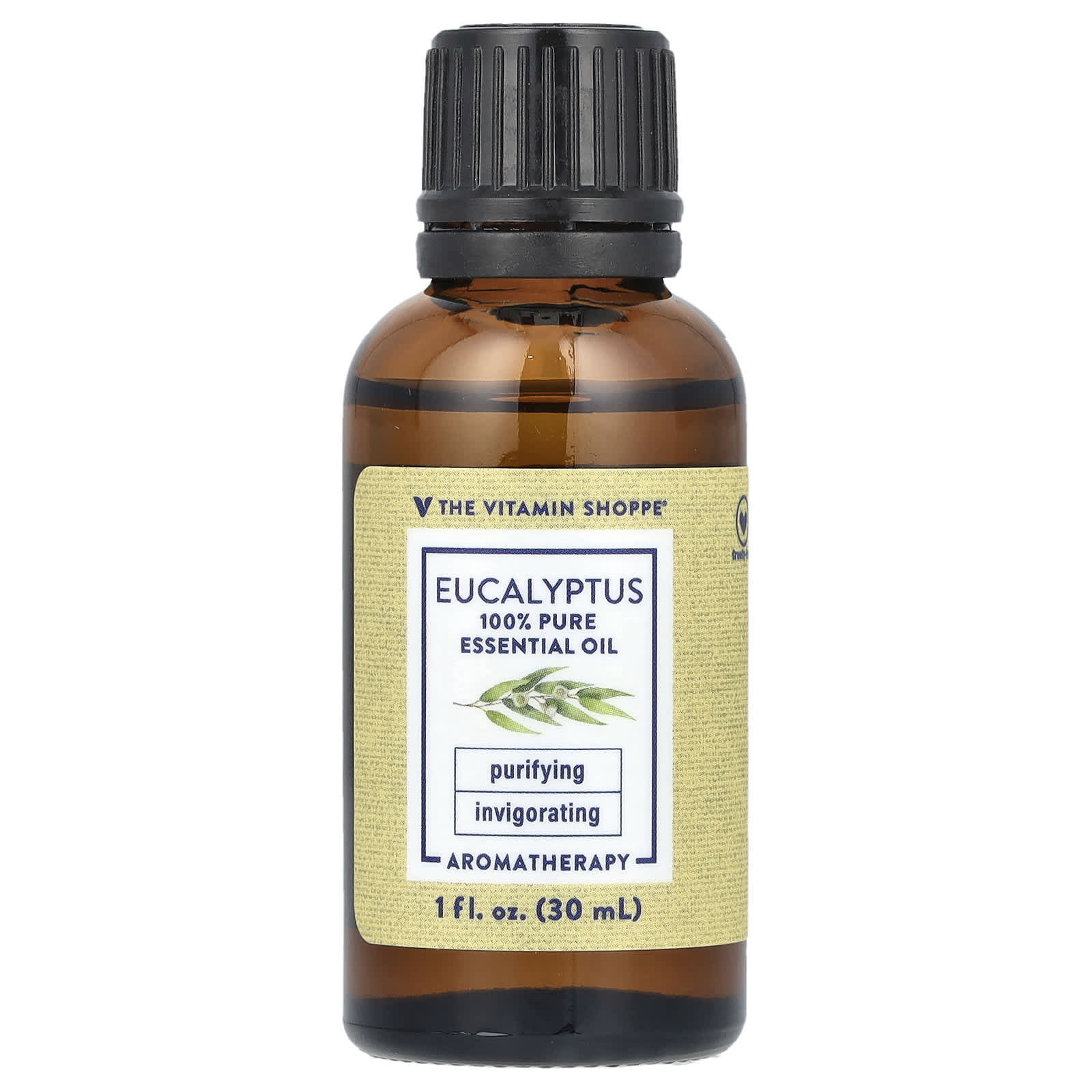 The Vitamin Shoppe, 100% Pure Essential Oil, Eucalyptus , 1 fl oz (30 ml) - Image 1