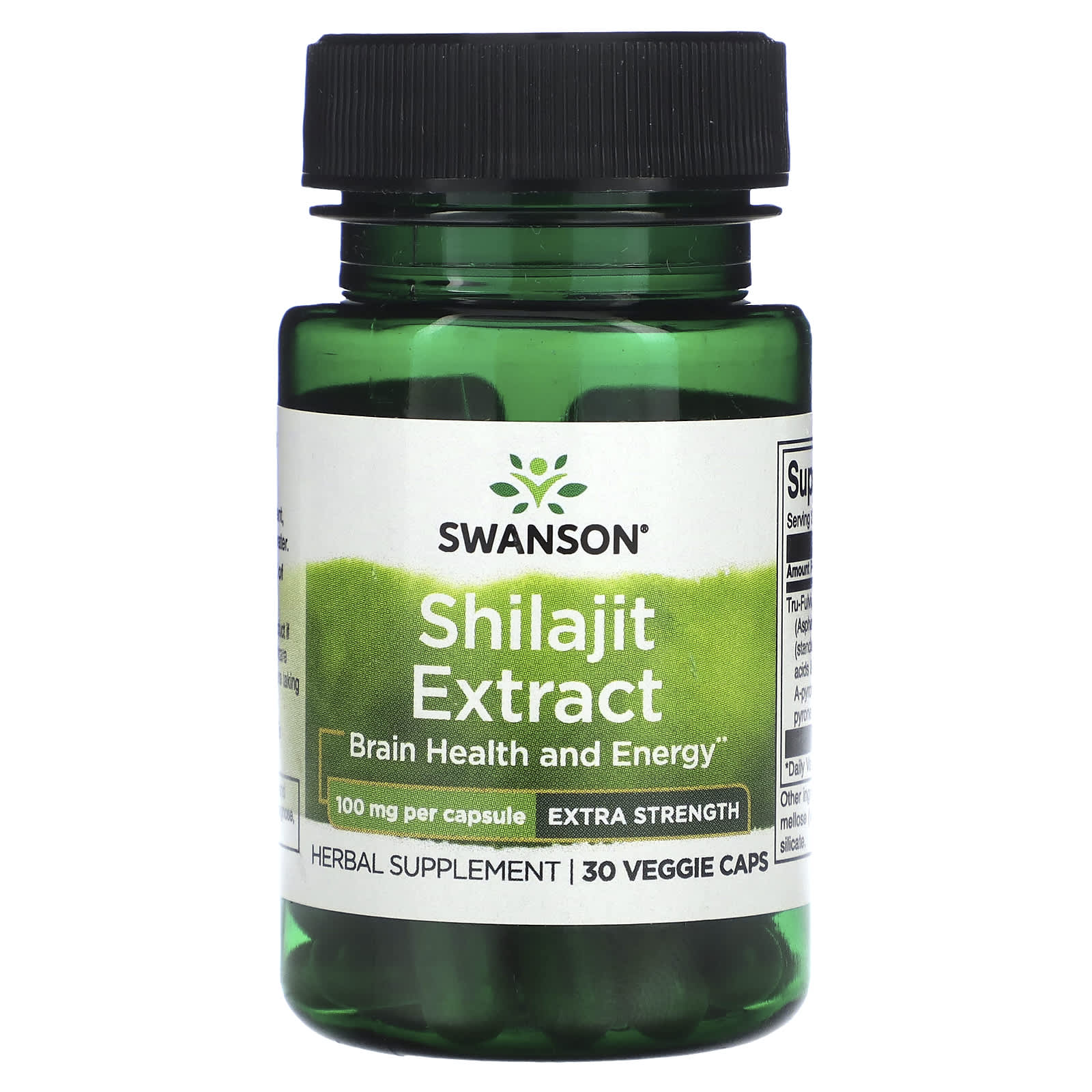 Swanson, Shilajit Extract, 100 mg, 30 Veggie Caps - Image 1
