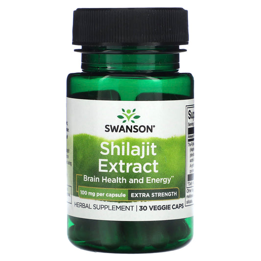 Swanson, Shilajit Extract, 100 mg, 30 Veggie Caps - Image 1