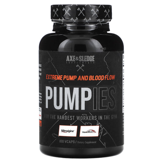 Axe & Sledge PUMPIES Nitric Oxide Boost Supplements - Image 1