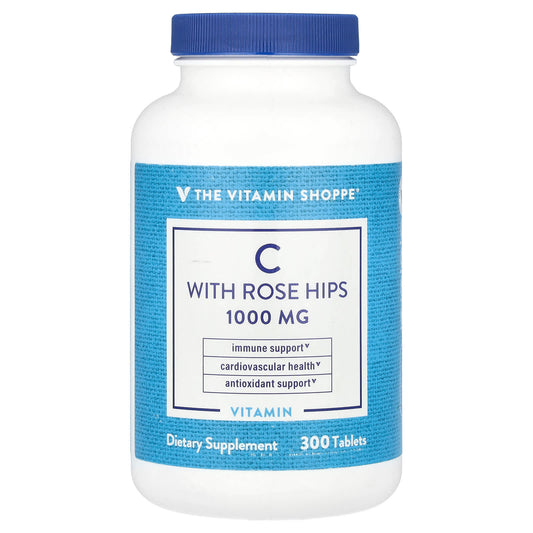 The Vitamin Shoppe, Vitamin C With Rose Hips, 300 Tablets - Image 1