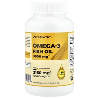 Vitamatic Omega-3 Fish Oil Supplement - 1200mg Softgels