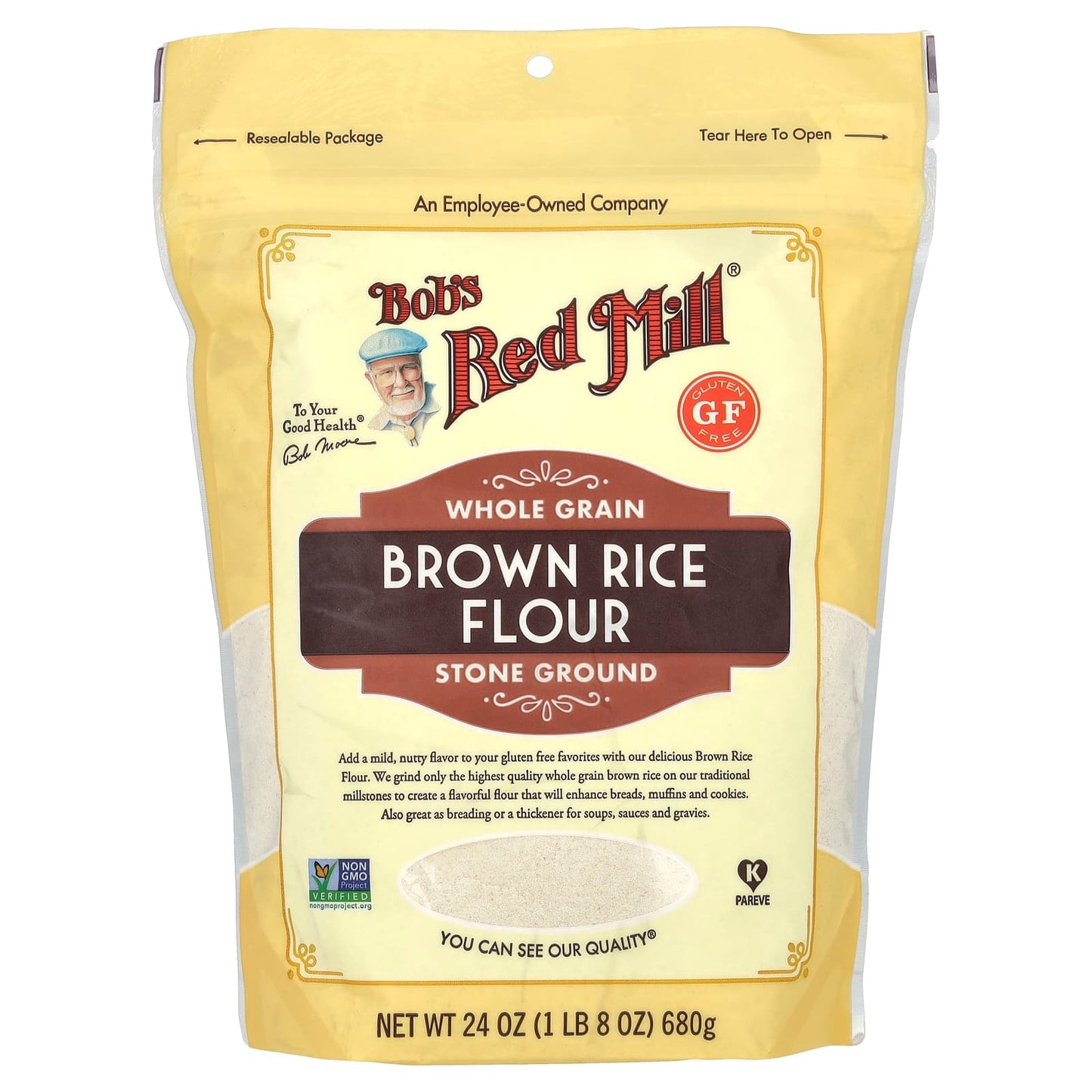 Brown Rice Flour | Gluten Free, Stone Ground, Non GMO - Image 1