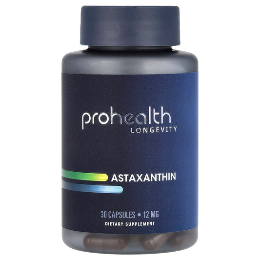 ProHealth Longevity, Astaxanthin, 12 mg, 30 Capsules - Image 1