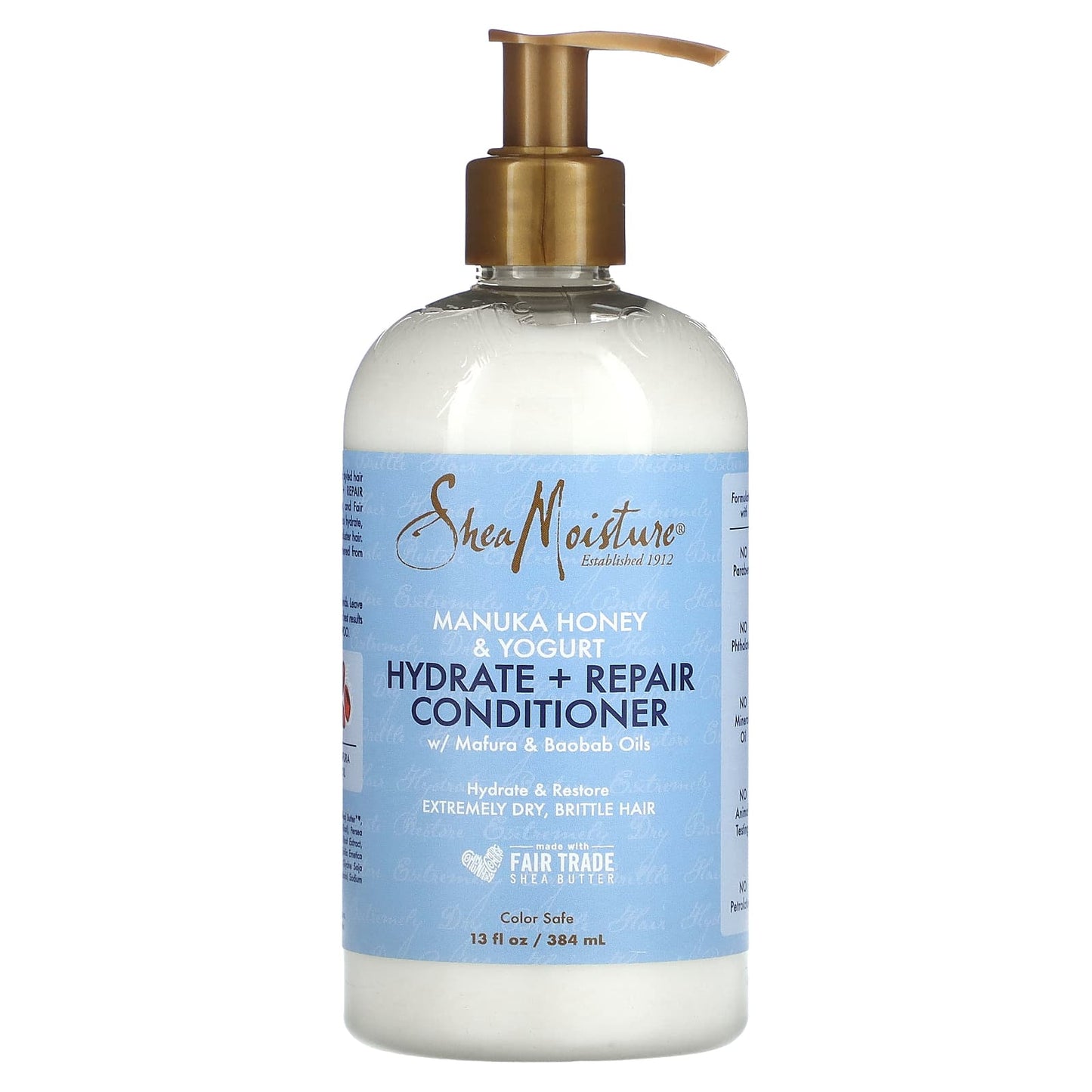 SheaMoisture, Manuka Honey & Yogurt, Hydrate + Repair Conditioner, 13 fl oz (384 ml) - Image 1