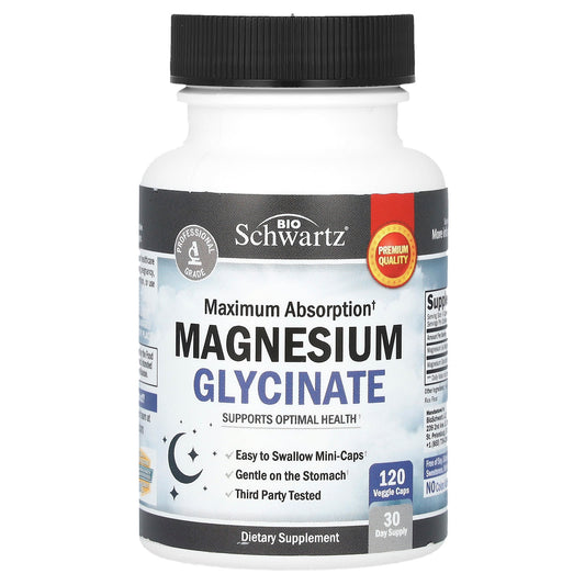 Maximum Absorption Magnesium Glycinate Supplement by BioSchwartz - Image 1