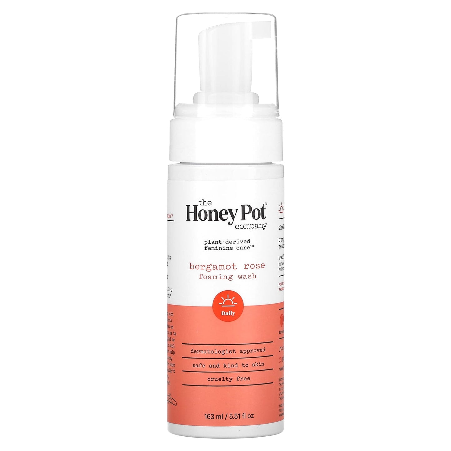 The Honey Pot Company, Foaming Wash, Bergamot Rose, 5.51 fl oz (163 ml) - Image 1
