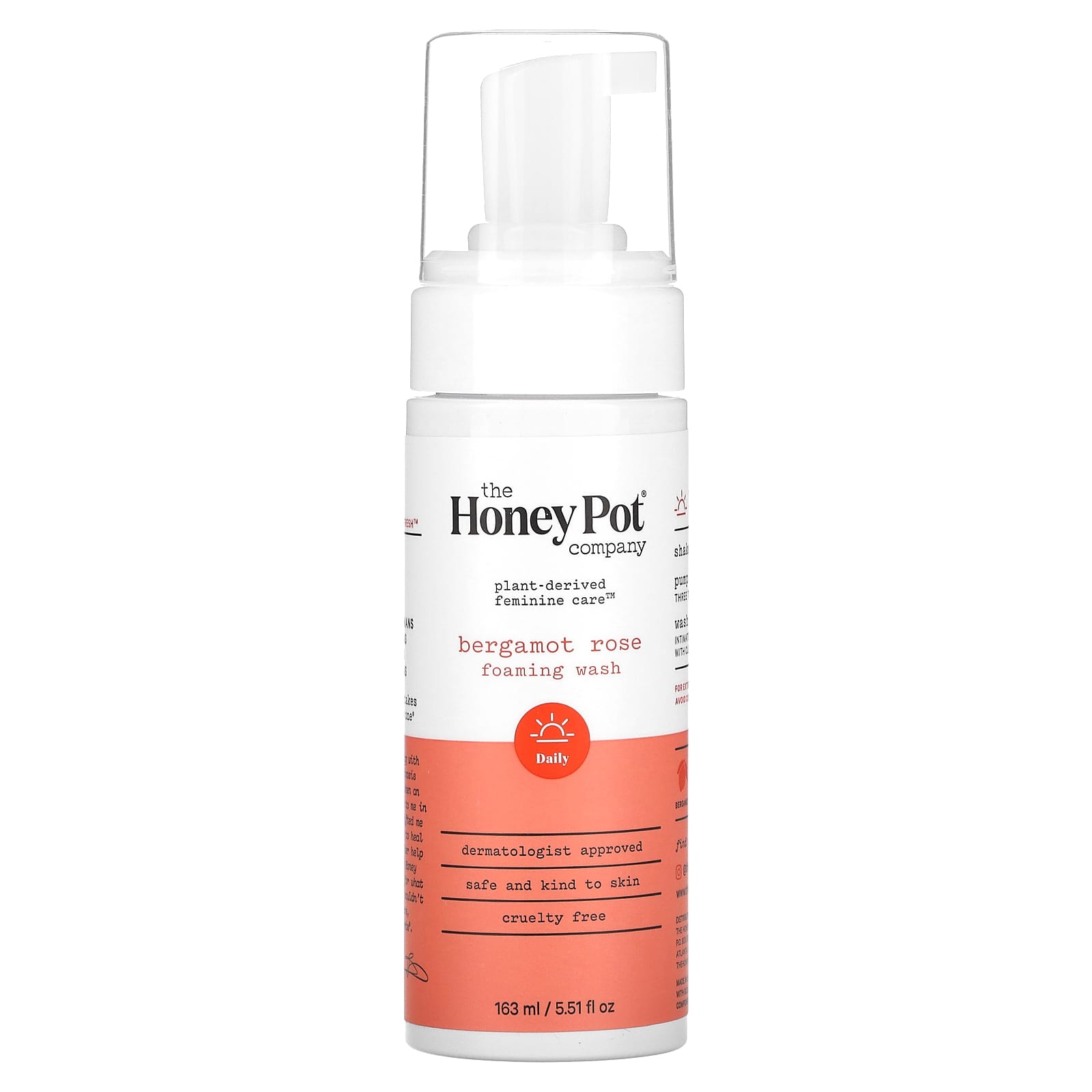The Honey Pot Company, Foaming Wash, Bergamot Rose, 5.51 fl oz (163 ml) - Image 1