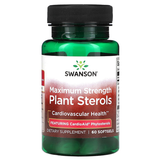 Swanson, Plant Sterols, Maximum Strength, 60 Softgels - Image 1