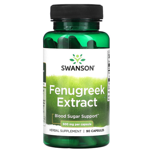 Swanson, Fenugreek Extract, 500 mg, 90 Capsules - Image 1