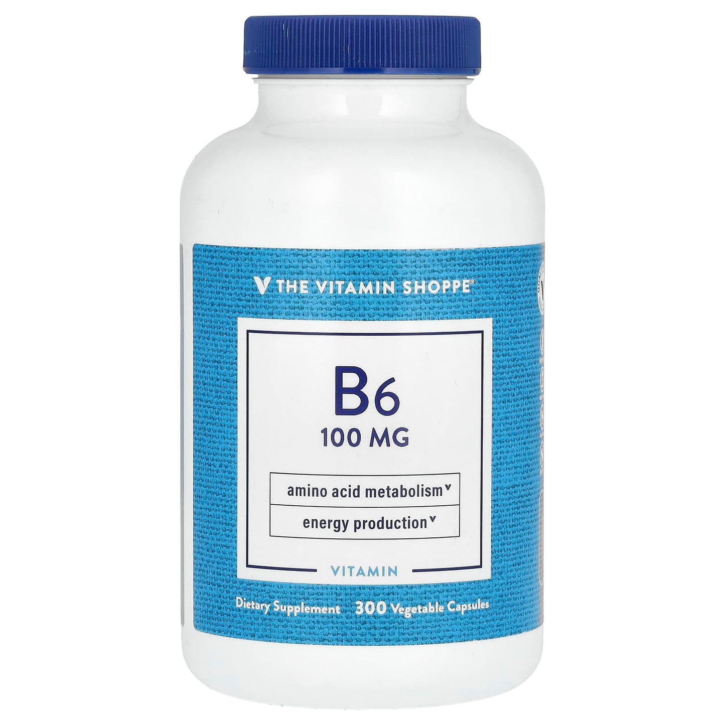 The Vitamin Shoppe, Vitamin B6, 100 mg, 300 Vegetable - Image 1