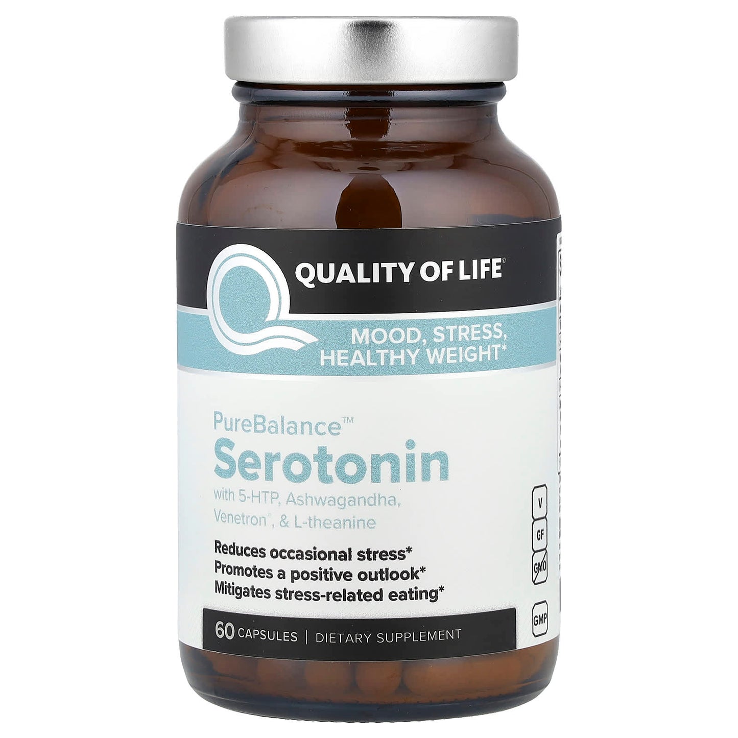 Quality of Life, PureBalance™ Serotonin, 60 Capsules - Image 1
