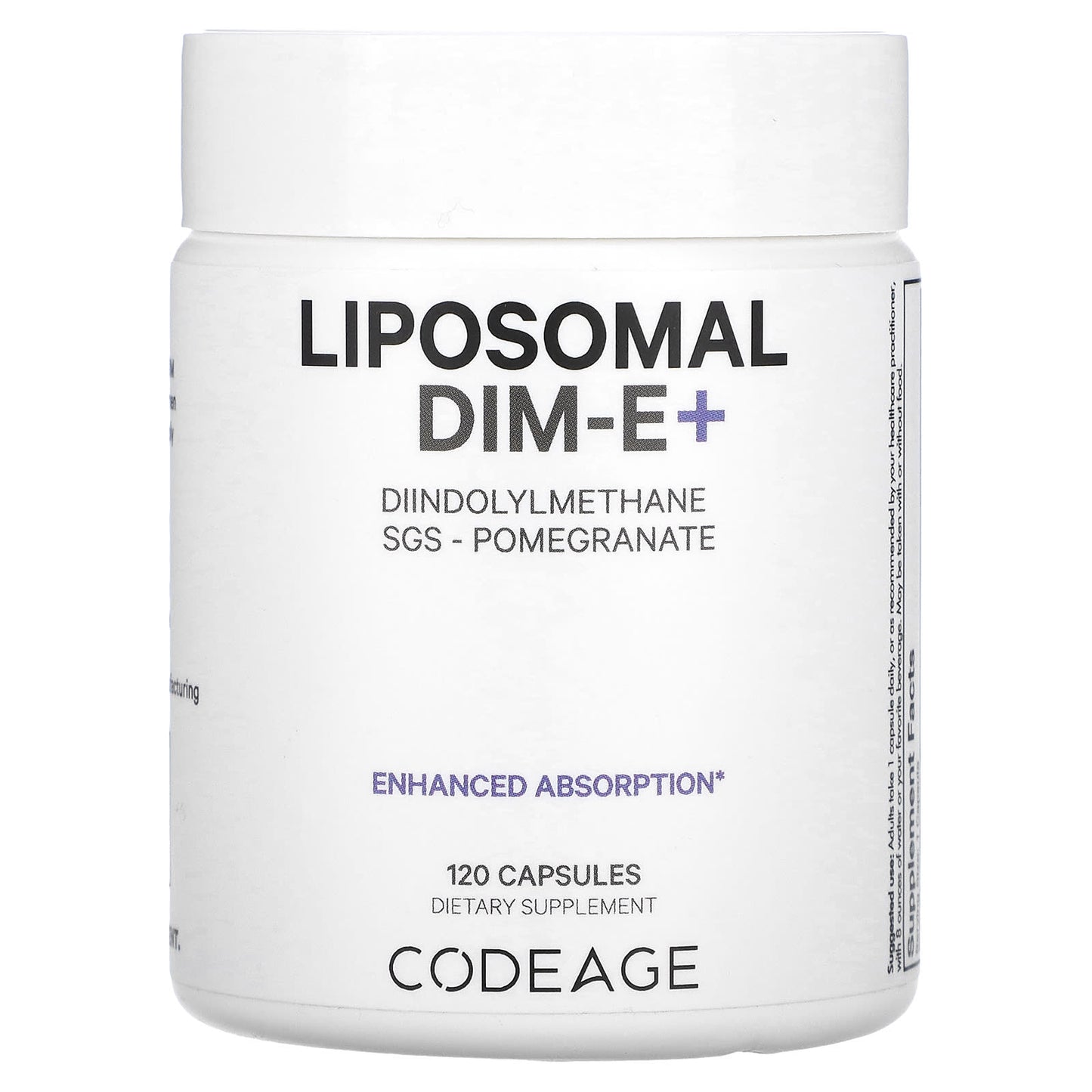 Codeage Liposomal DIM-E+ Supplement for Hormone Balance - Image 1