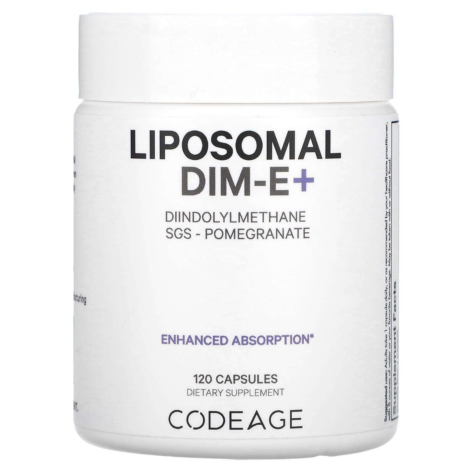 Codeage Liposomal DIM-E+ Supplement for Hormone Balance - Image 1