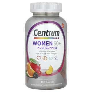 Centrum Women's Multigummies 50+, Natural Fruit Flavors, 140 Count