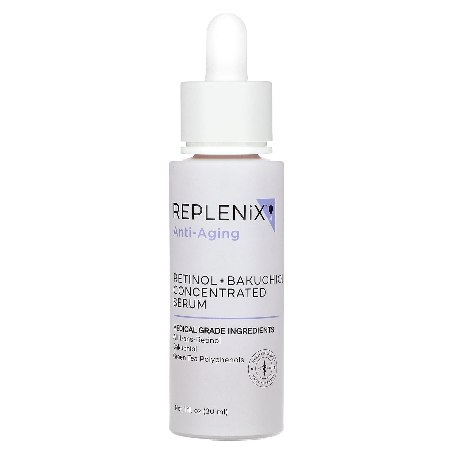 Replenix, Anti-Aging, Retinol + Bakuchiol Concentrated Serum, 1 fl oz (30 ml) - Image 1