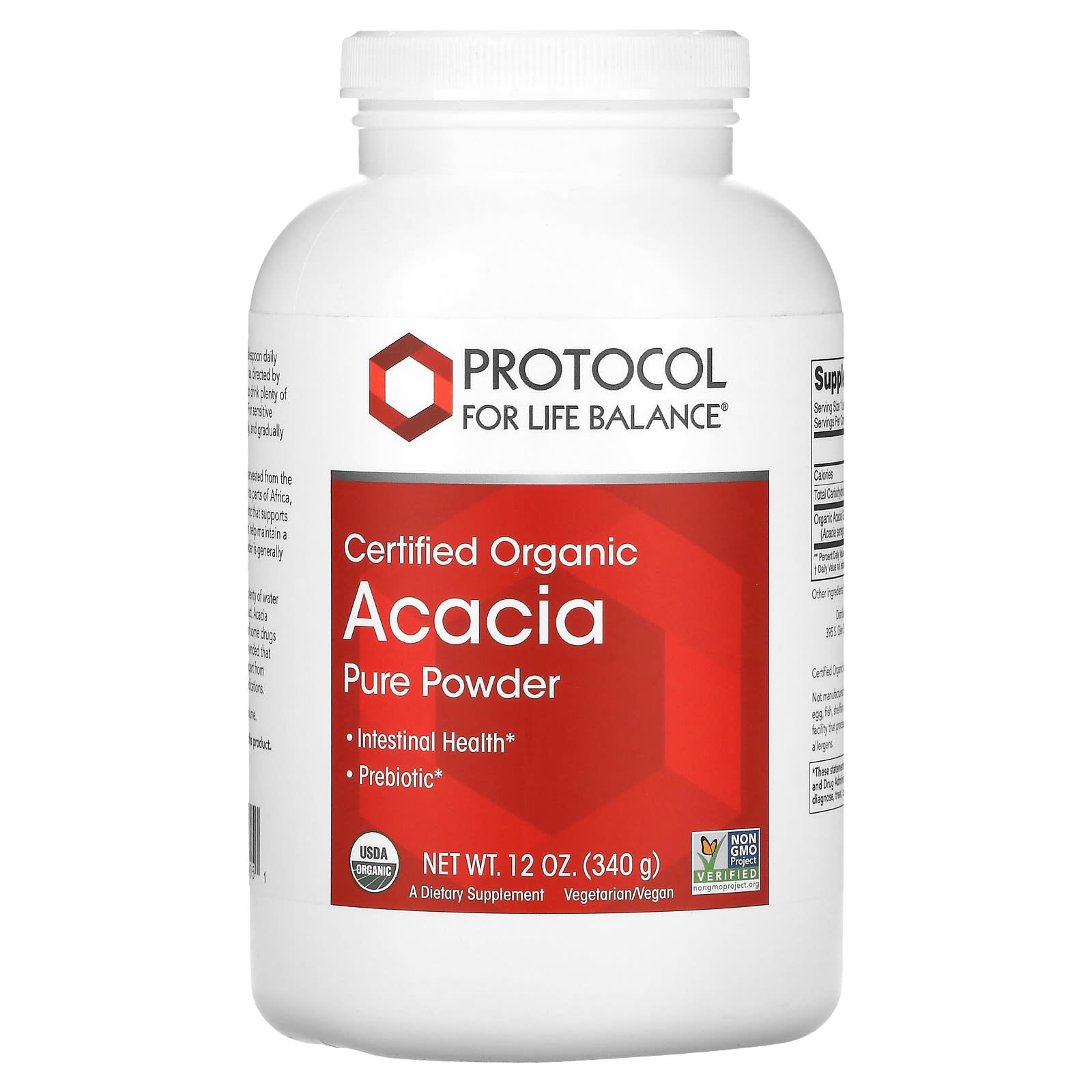 Protocol for Life Balance, Certified Organic Acacia Pure Powder, 12 oz (340 g) - Image 1