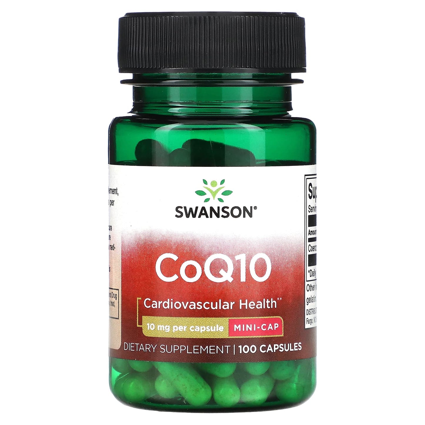 Swanson, CoQ10, 10 mg, 100 Capsules - Image 1