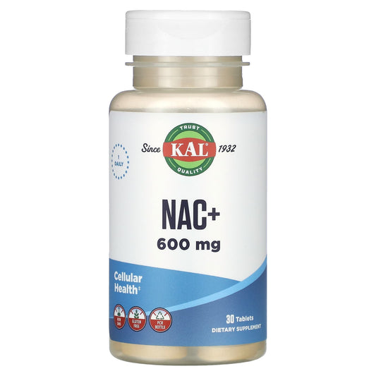 Boost Cellular Health with KAL NAC+ 600mg, Non-GMO Tablets - Image 1