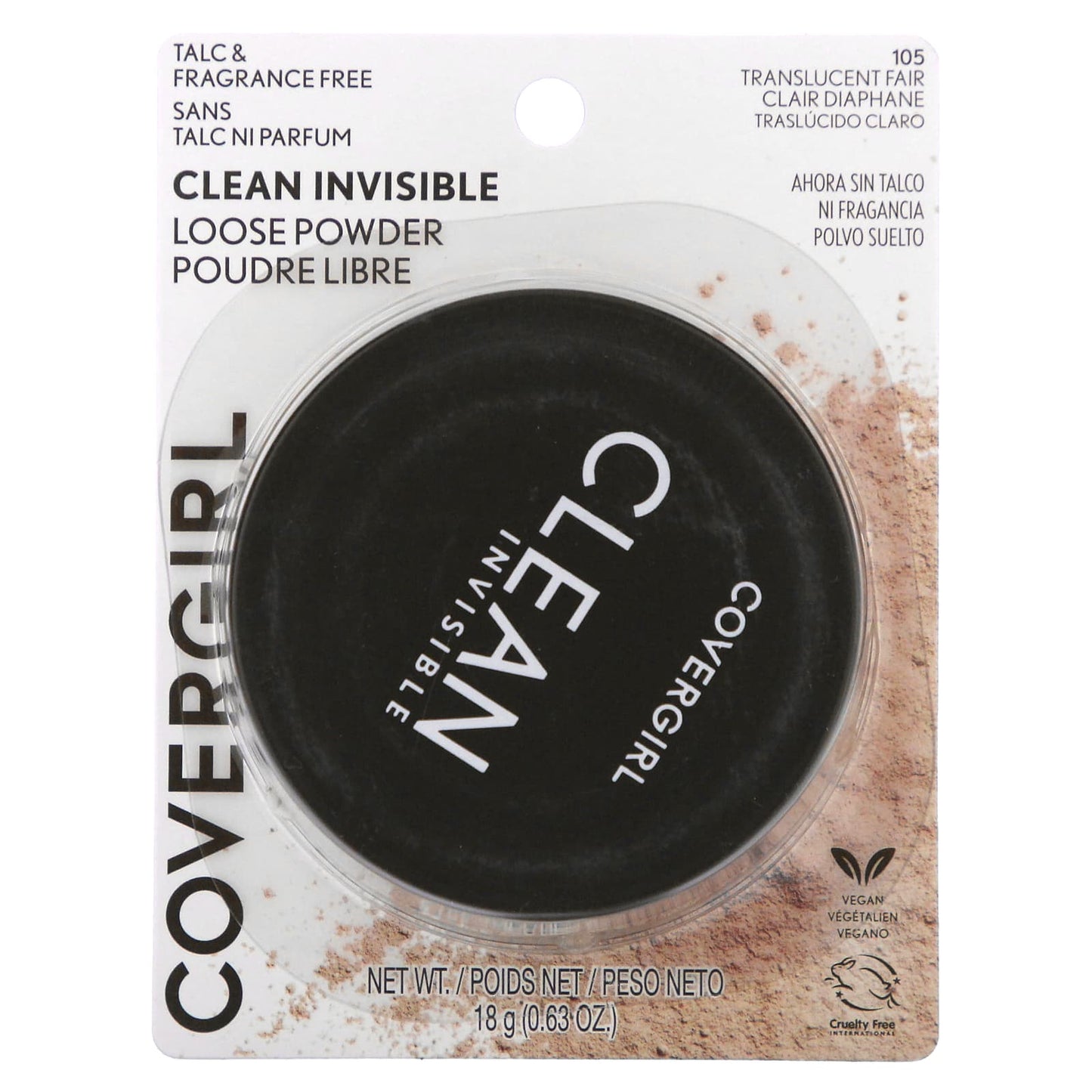 Covergirl Translucent Loose Powder - 0.63 oz (18g) - Cruelty-Free & Vegan - Image 2