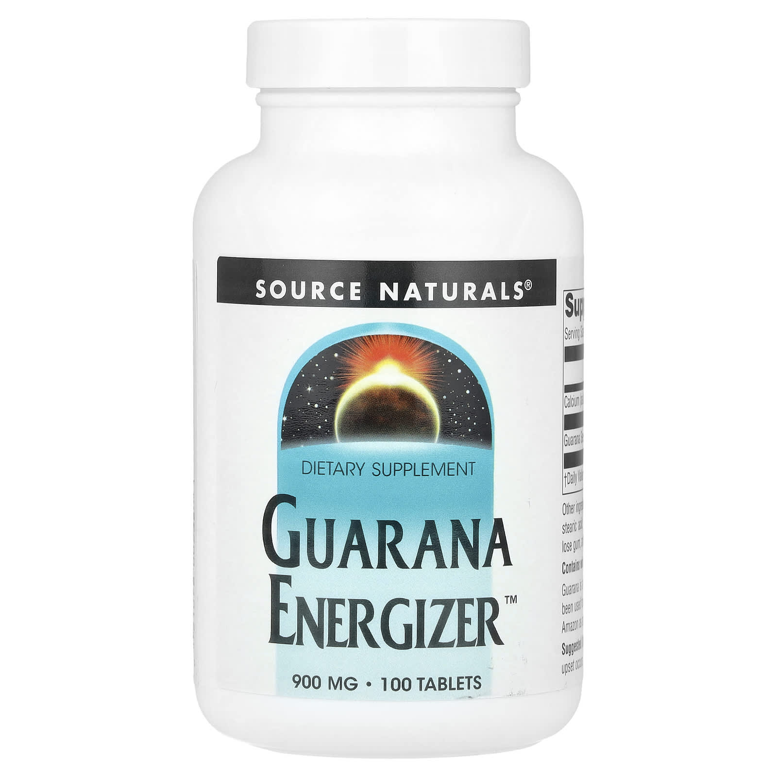 Source Naturals, Guarana Energizer™, 100 Tablets - Image 1