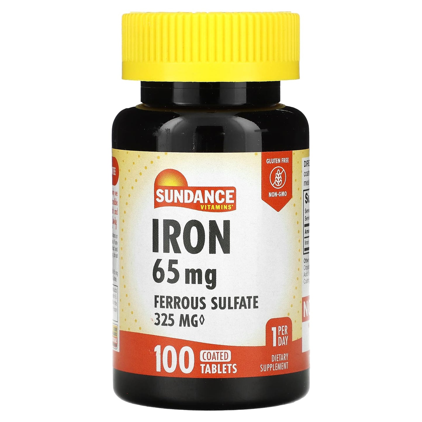 Sundance Vitamins, Iron, 65 mg, 100  Coated Tablets - Image 1
