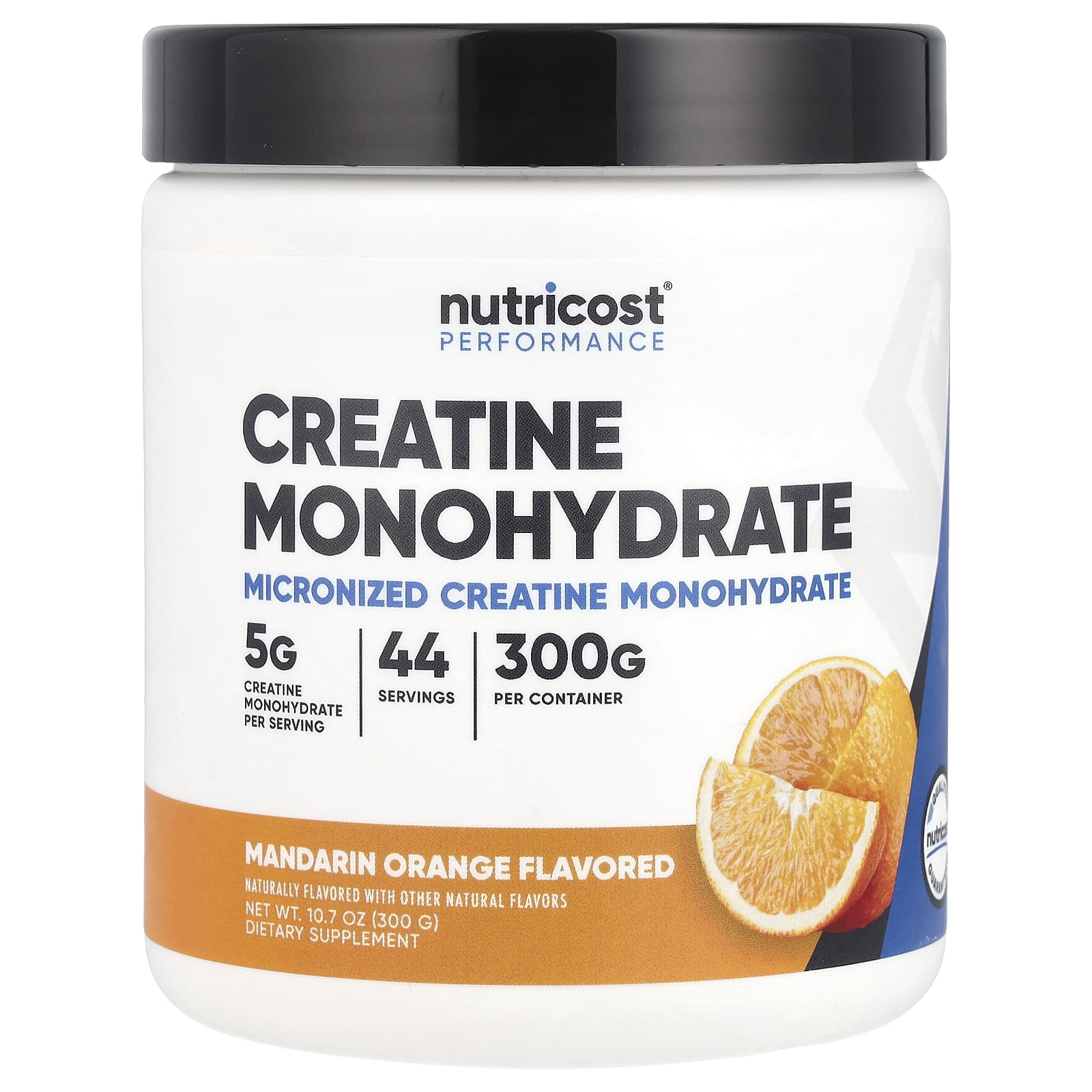 Nutricost, Performance, Creatine Monohydrate, Mandarin Orange, 10.7 oz (300 g) - Image 1