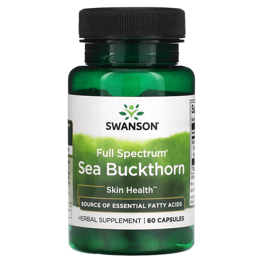 Swanson, Full Spectrum Sea Buckthorn, 60 Capsules (400 mg per Capsule) - Image 1