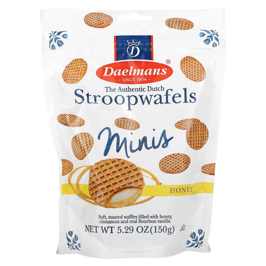Dutch Honey Stroopwafels by Daelmans (5.29 oz, 150g) - Image 1