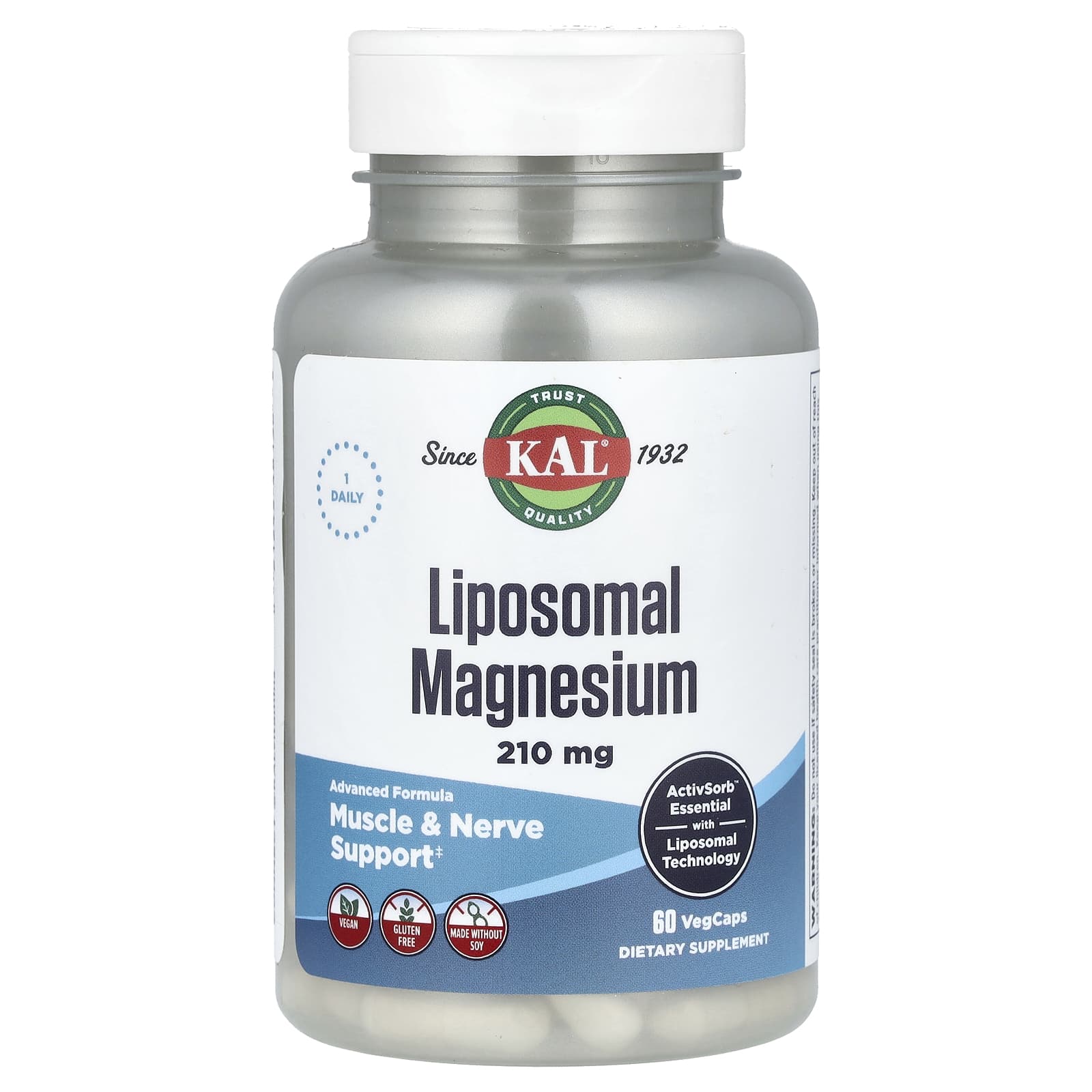 KAL Liposomal Magnesium Supplements for Muscle & Nerve Support - Image 1