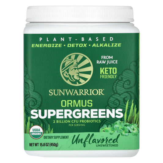 Sunwarrior, Ormus Supergreens, Unflavored, 15.8 oz (450 g) - Image 1