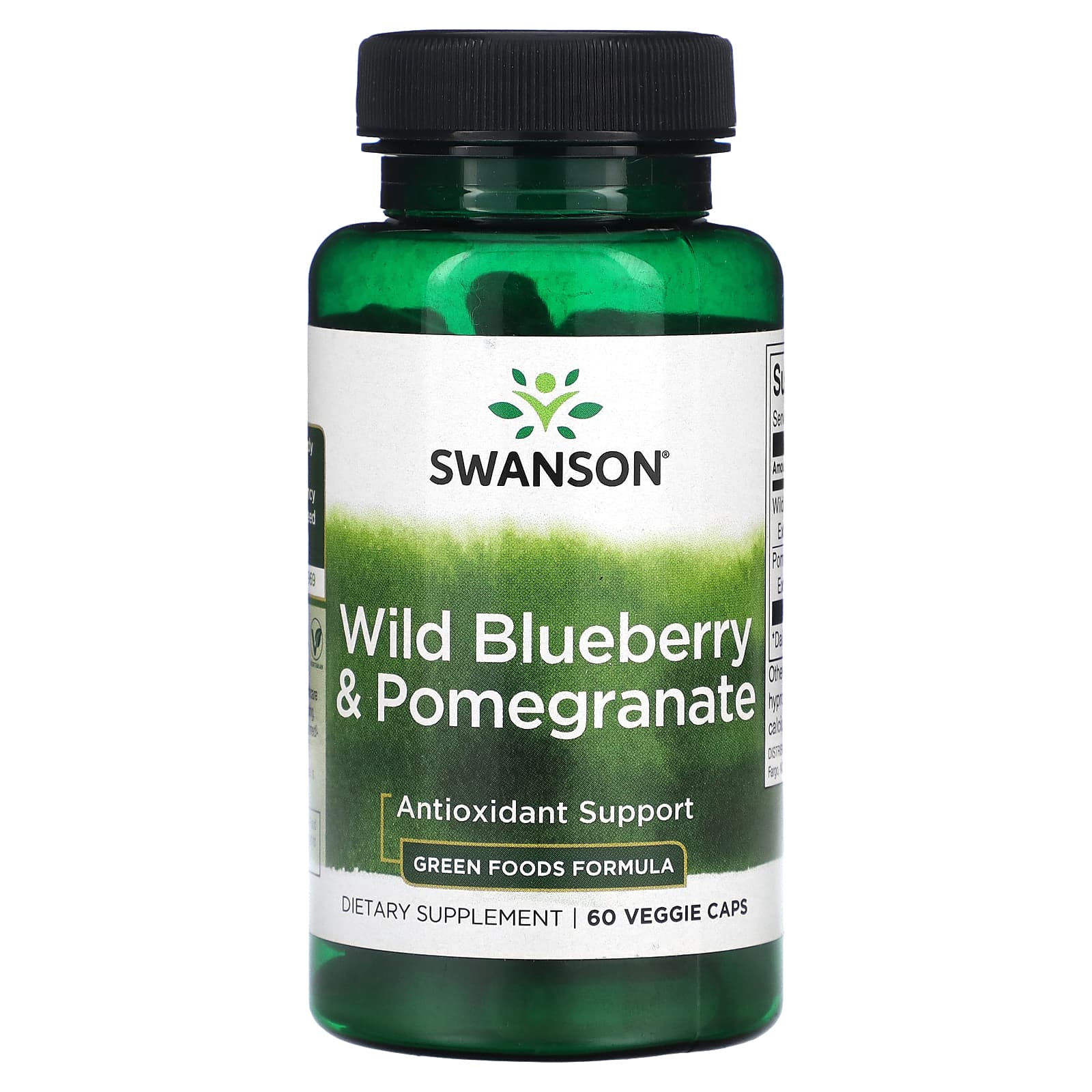 Swanson, Wild Blueberry & Pomegranate, 60 Veggie Caps - Image 1