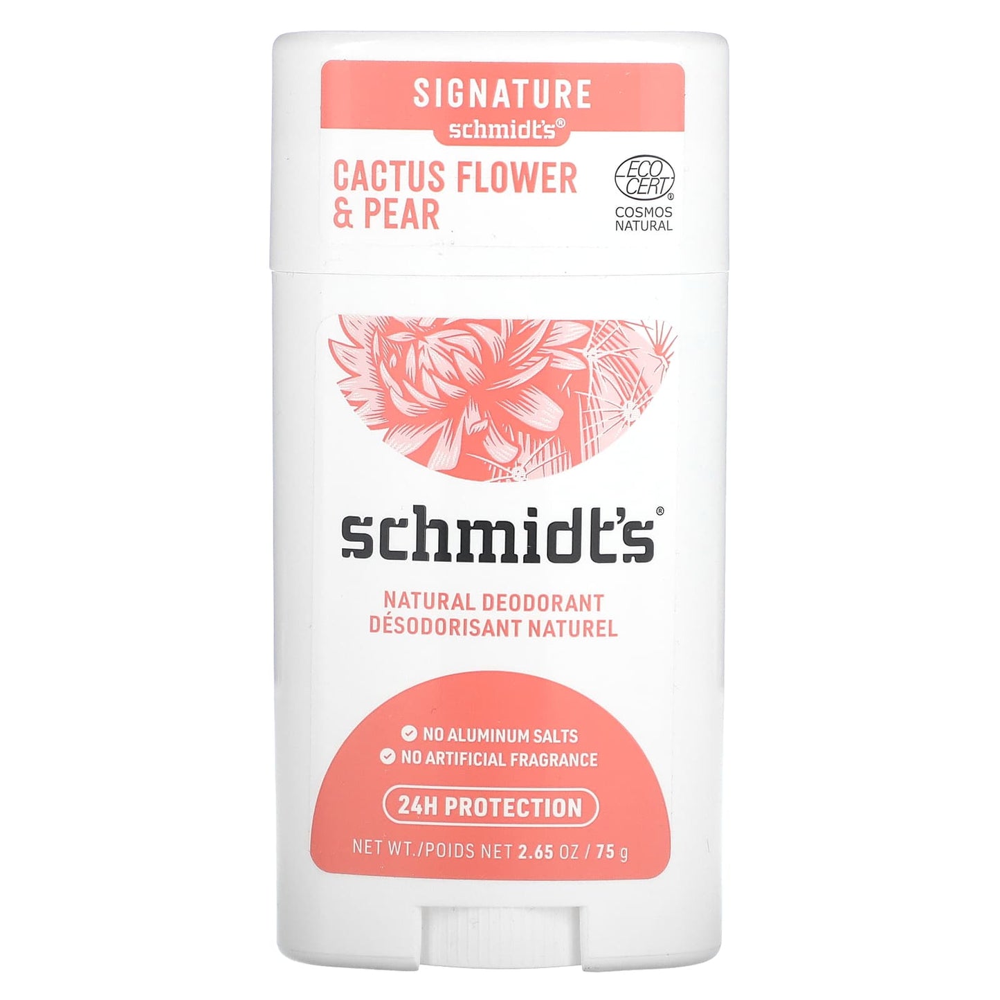 Schmidt's, Natural Deodorant, Cactus Flower & Pear, 2.65 oz (75 g) - Image 1