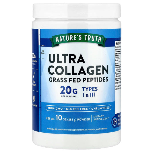 Nature's Truth, Ultra Collagen Powder, Unflavored, 10 oz (283 g) - Image 1