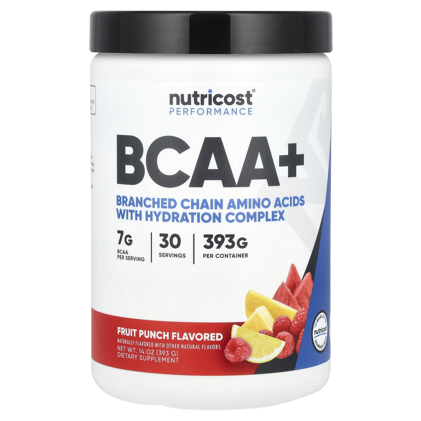 Nutricost, Performance, BCAA+, Fruit Punch, 14 oz (393 g) - Image 1