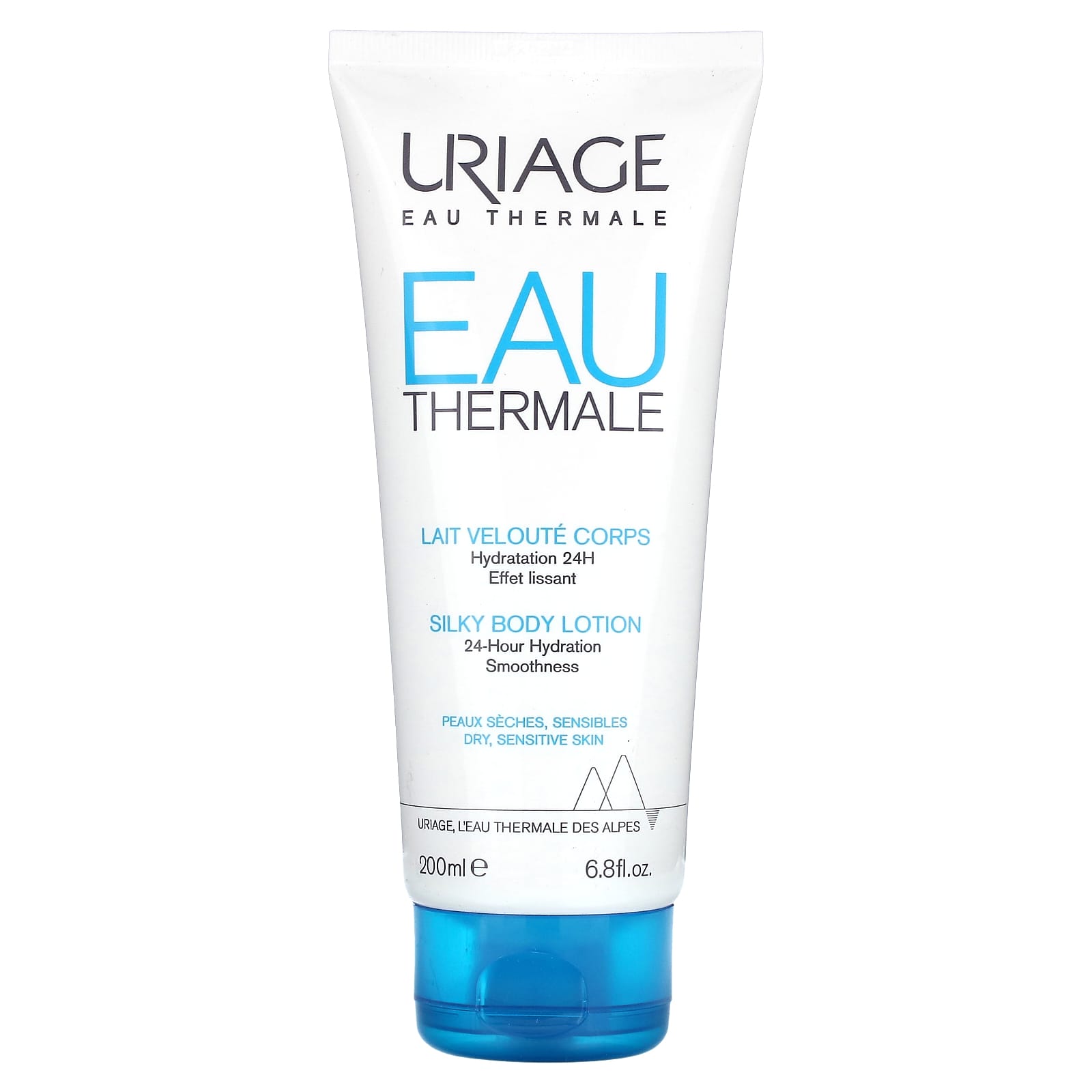 Uriage, EAU Thermale, Silky Body Lotion, Dry, Sensitive Skin, 6.8 fl oz (200 ml) - Image 1