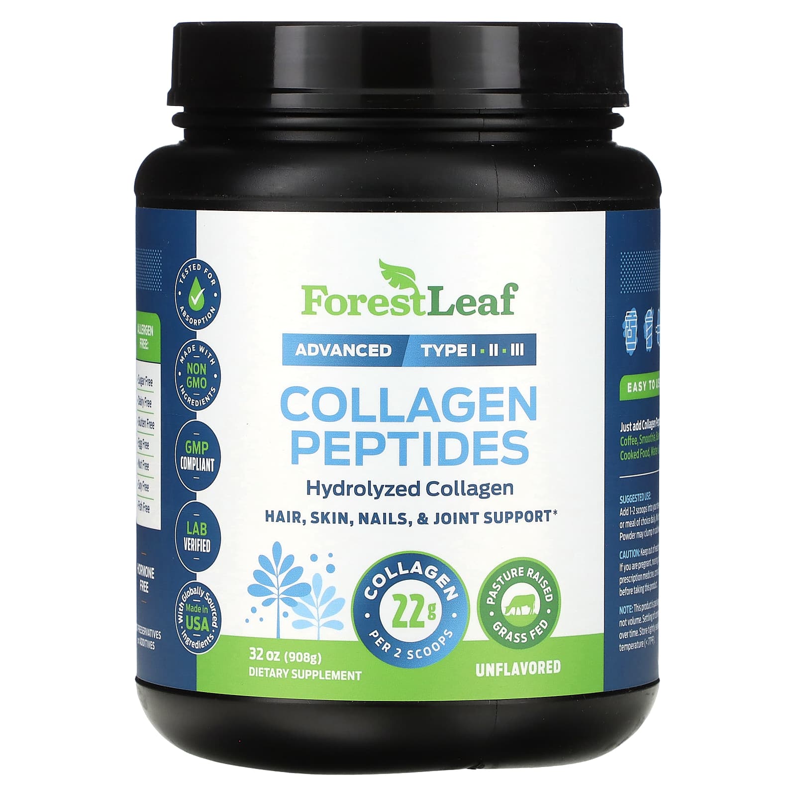 Unlock Vibrant Skin, Hair, & Joints with Forest Leaf Collagen - Image 1
