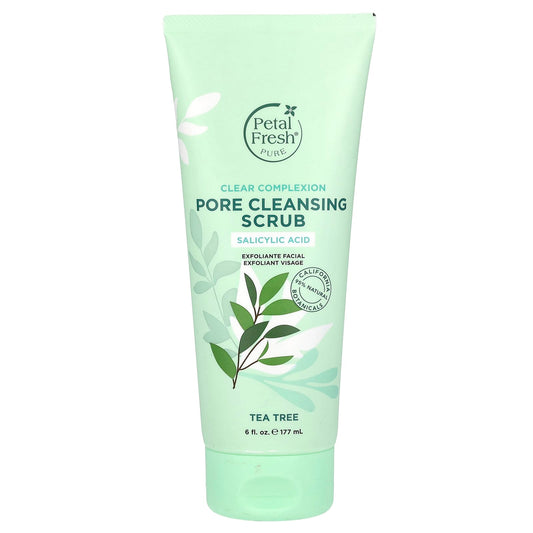 Petal Fresh, Pure, Clear Complexion Pore Cleansing Scrub, Tea Tree, 6 fl oz (177 ml) - Image 1